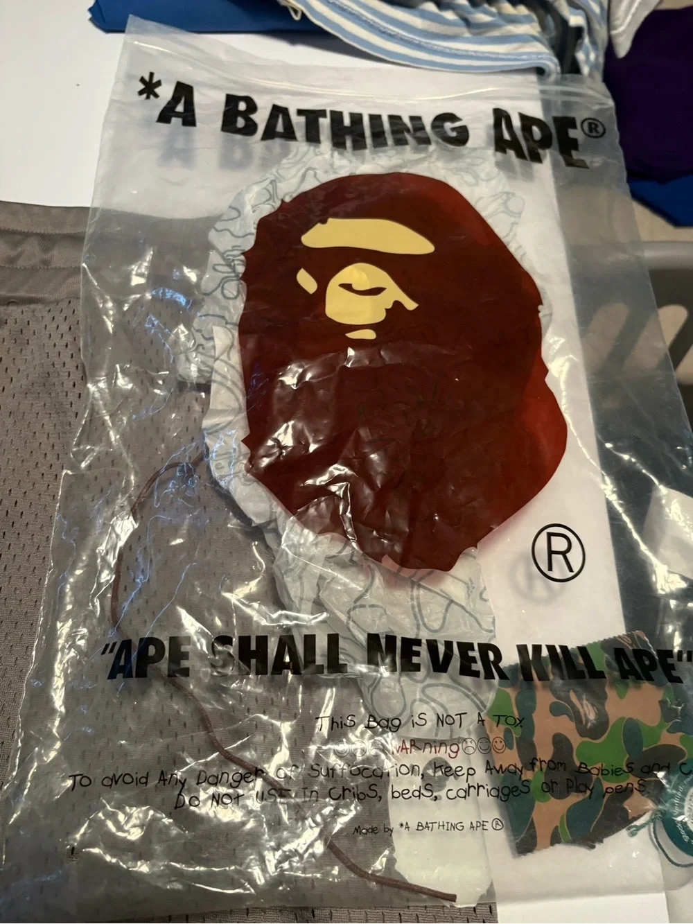Bape branded mesh